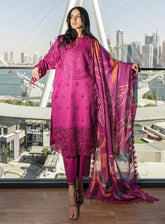 Carnation by Rang Rasiya Embroidered Lawn Suits Unstitched 3 Piece - RR25CL 10 MAHRA